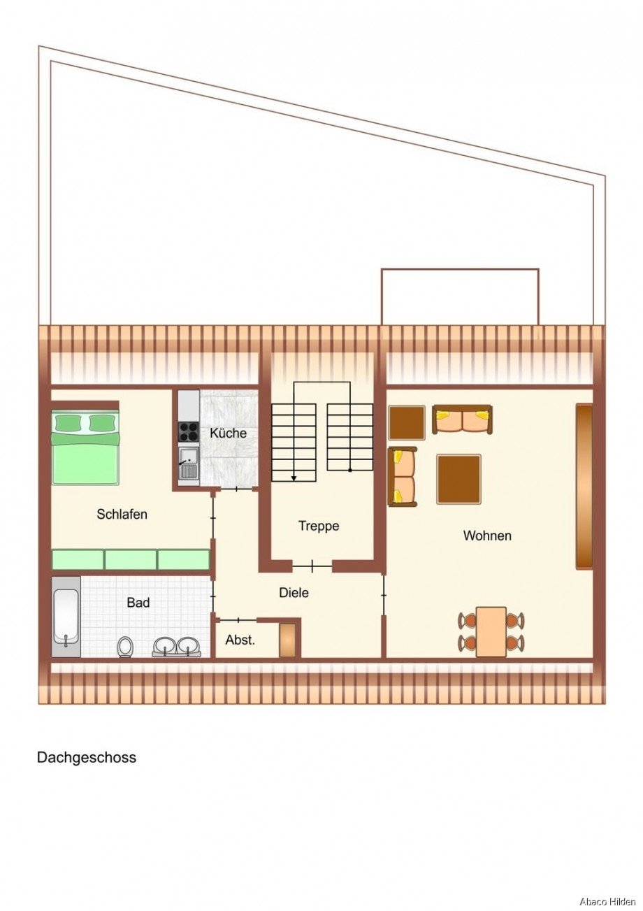 Grundriss Wohn- / Gesch�ftshaus Hilden