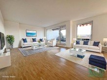 Wohnen - viertuel m�bliert Modernes Penthouse mit Sonne, Stil & Skylineblick