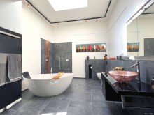 EG Masterbad Viel Platz f�r Familie und Arbeit - Zweifamilienhaus mit B�ro in Neuss-Hoisten